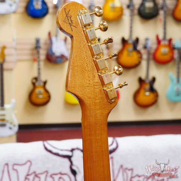 Fender Custom Shop Artisan Series Korina Stratocaster Semi-hollow Roasted Quartersawn Maple Neck Chocolate 3-Color Sunburst - Image 10