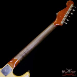 Fender Custom Shop Levi Perry Masterbuilt 1962 Stratocaster Brazilian Rosewood Board Heavy Relic Vintage White with Gold Hardware - Image 5