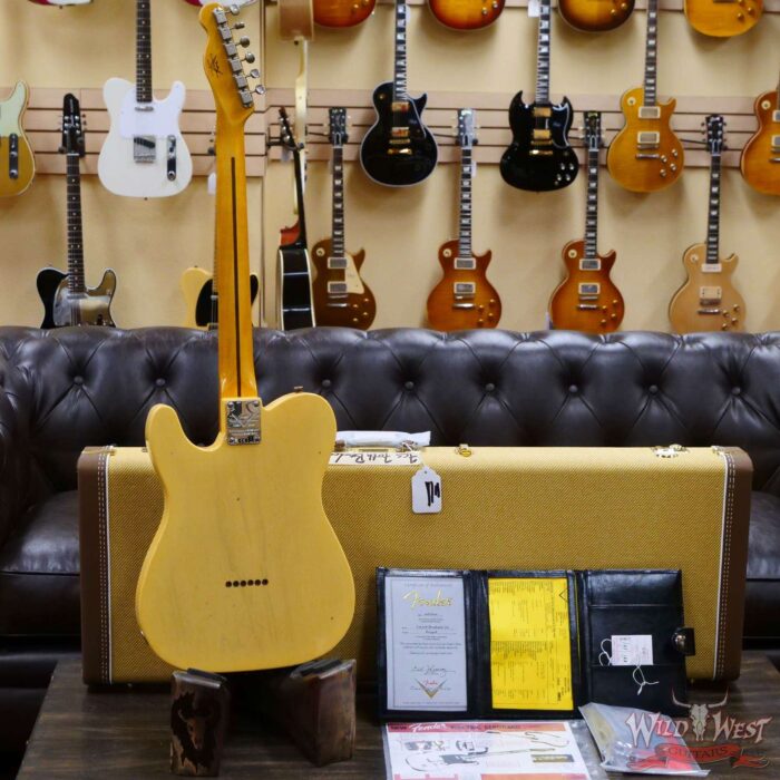 Fender Custom Shop Limited Edition 70th Anniversary Broadcaster (Telecaster) Journeyman Relic Nocaster Blonde R104408 - Image 10