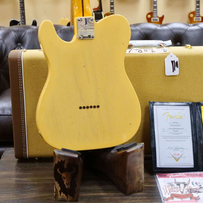 Fender Custom Shop Limited Edition 70th Anniversary Broadcaster (Telecaster) Journeyman Relic Nocaster Blonde R104408 - Image 11