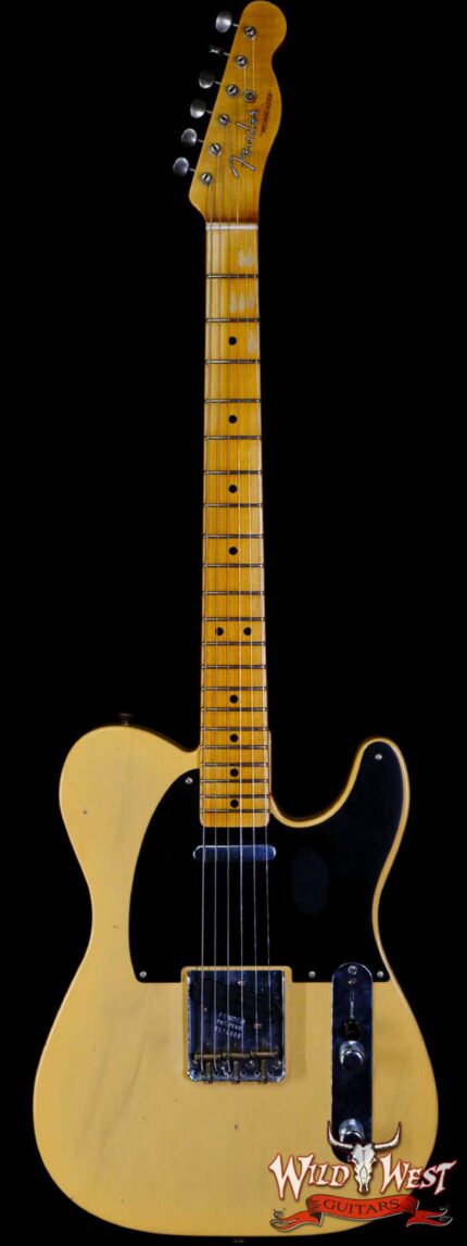 Fender Custom Shop Limited Edition 70th Anniversary Broadcaster (Telecaster) Journeyman Relic Nocaster Blonde R104408