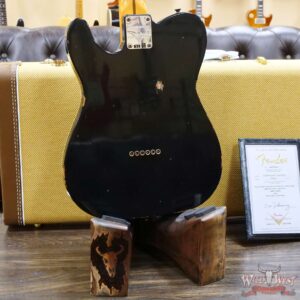 Fender Custom Shop Limited Editon Roasted Pine Double Esquire Thinline Custom Relic Semi-Hollow Maple Neck Aged Black Paisley - Image 11