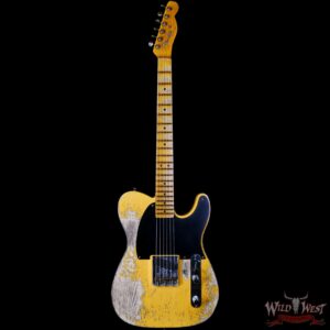 Fender Custom Shop Limited 50’s Pine Esquire Hand-Wound Pickup Super Heavy Relic Aged Nocaster Blonde 6.80 LBS - Image 3