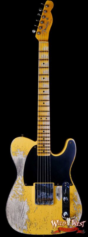 Fender Custom Shop Limited 50’s Pine Esquire Hand-Wound Pickup Super Heavy Relic Aged Nocaster Blonde 6.80 LBS