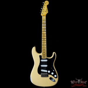 Fender Custom Shop Limited Edition 70th Anniversary 1954 Stratocaster Relic Nocaster Blonde with Black Pickguard 7.55 LBS - Image 3