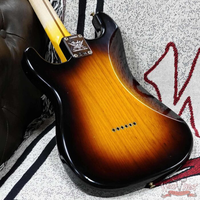 Fender Custom Shop Limited Edition 70th Anniversary 1954 Hardtail Stratocaster Journeyman Relic Wide Fade 2 Tone Sunburst 7.15 LBS - Image 12