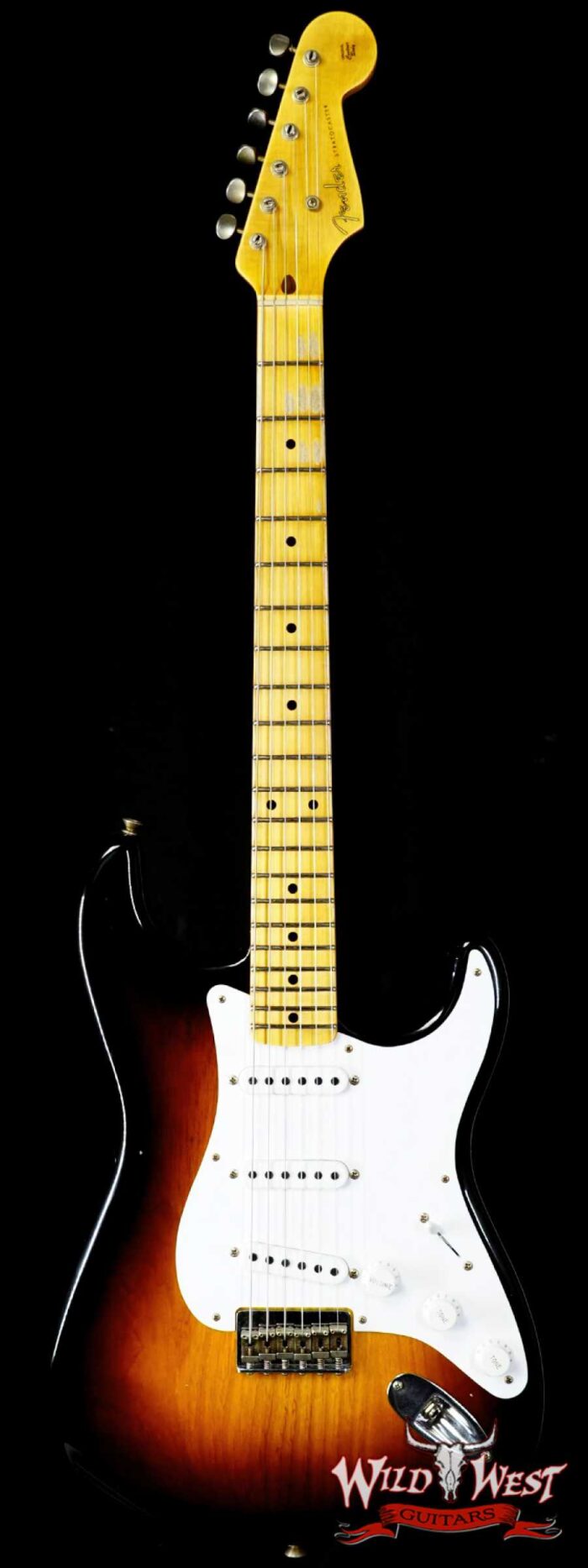 Fender Custom Shop Limited Edition 70th Anniversary 1954 Hardtail Stratocaster Journeyman Relic Wide Fade 2 Tone Sunburst 7.15 LBS - Image 1
