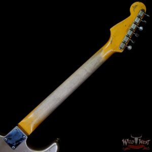Fender Custom Shop Andy Hicks Masterbuilt 1961 Stratocaster Hardtail Brazilian Rosewood Slab Board Relic Shoreline Gold - Image 5