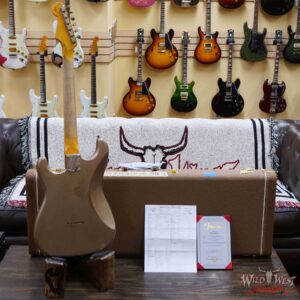 Fender Custom Shop Andy Hicks Masterbuilt 1961 Stratocaster Hardtail Brazilian Rosewood Slab Board Relic Shoreline Gold - Image 10