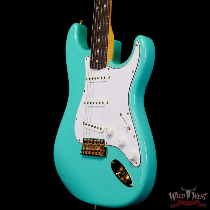 Fender Custom Shop Austin MacNutt Masterbuilt 1960 Stratocaster NOS Sea Foam Green with Gold Hardware - Image 2