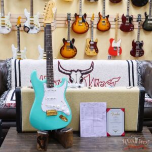 Fender Custom Shop Austin MacNutt Masterbuilt 1960 Stratocaster NOS Sea Foam Green with Gold Hardware - Image 6