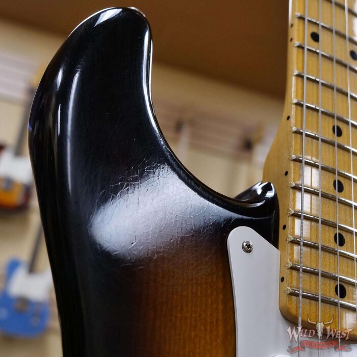 Fender Custom Shop Chris Fleming Masterbuilt 1954 Stratocaster Closet Classic 2 Tone Sunburst Josefina Hand-Wound Pikcups - Image 9
