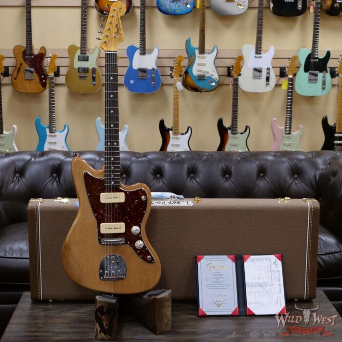 Fender Custom Shop Chris Fleming Masterbuilt P-90 Korina Jazzmaster NOS Brazilian Rosewood Fingerboard Natural - Image 6