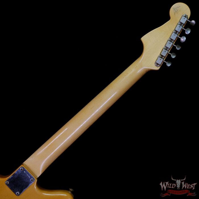Fender Custom Shop Carlos Lopez Masterbuilt 1962 Jazzmaster Hand-Wound Pickups Journeyman Relic Super Faded Aged Olympic White - Image 5
