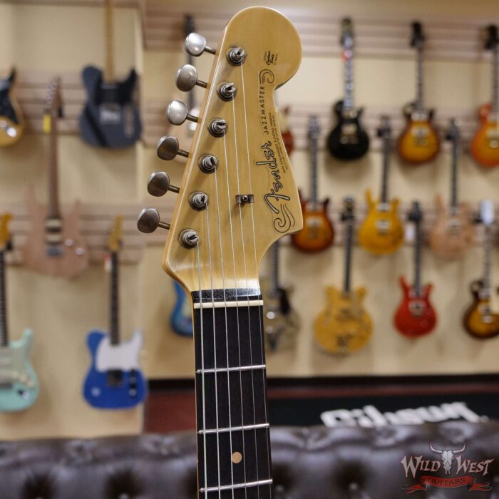 Fender Custom Shop Carlos Lopez Masterbuilt 1962 Jazzmaster Hand-Wound Pickups Journeyman Relic Super Faded Aged Olympic White - Image 7