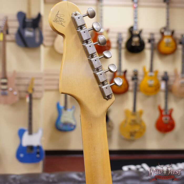Fender Custom Shop Carlos Lopez Masterbuilt 1962 Jazzmaster Hand-Wound Pickups Journeyman Relic Super Faded Aged Olympic White - Image 11