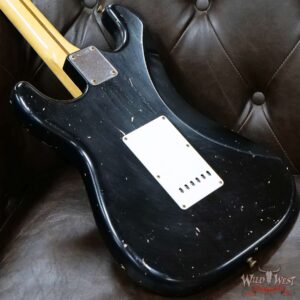 Fender Custom Shop Dennis Galuszka Masterbuilt 1955 Stratocaster Hand-Wound Pickups Journeyman Relic Black - Image 11