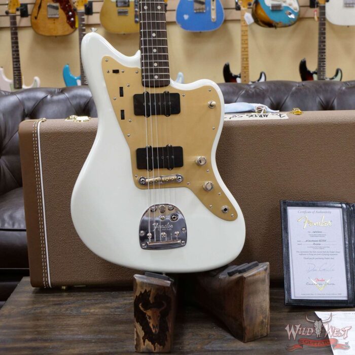 Fender Custom Shop Dennis Galuszka Masterbuilt 1958 Jazzmaster Brazilian Rosewood Neck Lush Closet Classic India Ivory - Image 8