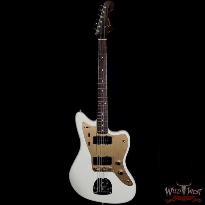 Fender Custom Shop Dennis Galuszka Masterbuilt 1958 Jazzmaster Brazilian Rosewood Neck Lush Closet Classic India Ivory - Image 3