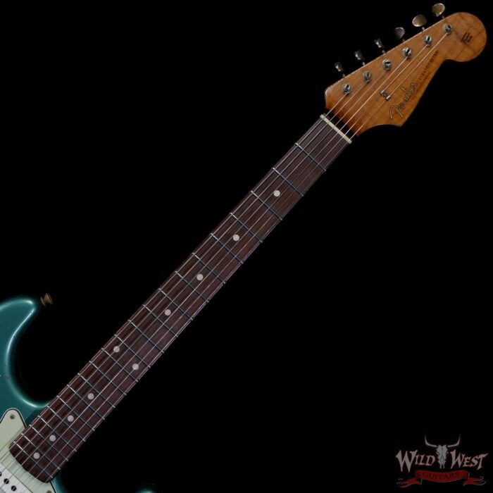 Fender Custom Shop Dennis Galuszka Masterbuilt Roasted 1959 Stratocaster Journeyman Relic Brazilian Rosewood Slab Board Hand-Wound Pickups Sherwood Green - Image 4