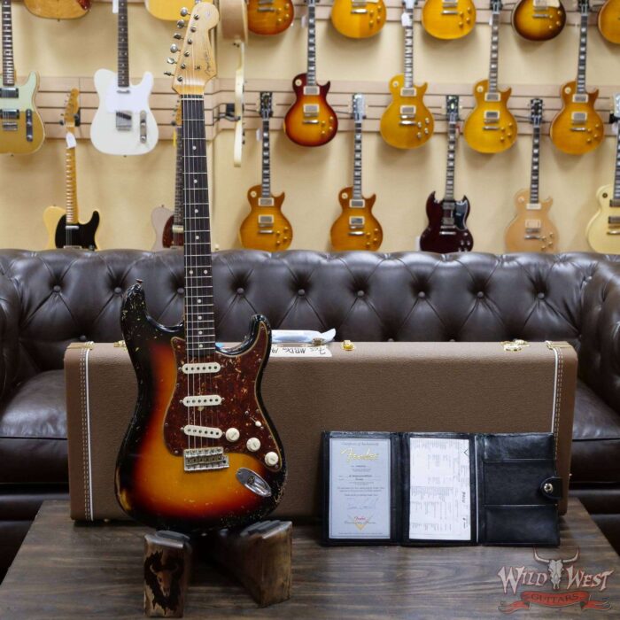 Fender Custom Shop Dennis Galuszka Masterbuilt 1960 Stratocaster Relic Josefina Hand-Wound Pickups 3 Tone Sunburst - Image 6