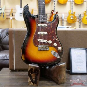 Fender Custom Shop Dennis Galuszka Masterbuilt 1960 Stratocaster Relic Josefina Hand-Wound Pickups 3 Tone Sunburst - Image 9