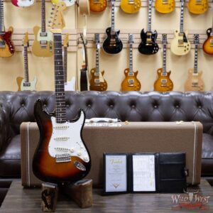 Fender Custom Shop Dennis Galuszka Masterbuilt 1961 Stratocaster Lush Closet Classic AAA Rosewood Slab Board 3 Tone Sunbusrt - Image 8