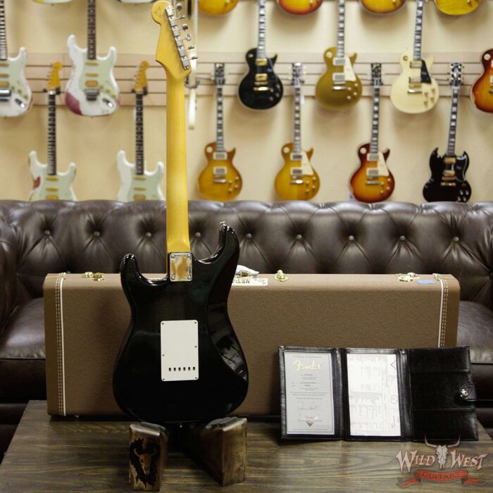 Fender Custom Shop Dennis Galuszka Masterbuilt 1961 Stratocaster Lush Closet Classic AAA Rosewood Slab Board Black - Image 11