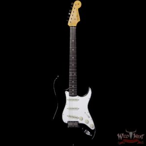 Fender Custom Shop Dennis Galuszka Masterbuilt 1961 Stratocaster Lush Closet Classic AAA Rosewood Slab Board Black - Image 3