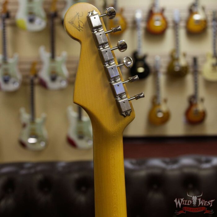 Fender Custom Shop Dennis Galuszka Masterbuilt 1961 Stratocaster Lush Closet Classic AAA Rosewood Slab Board Black - Image 6