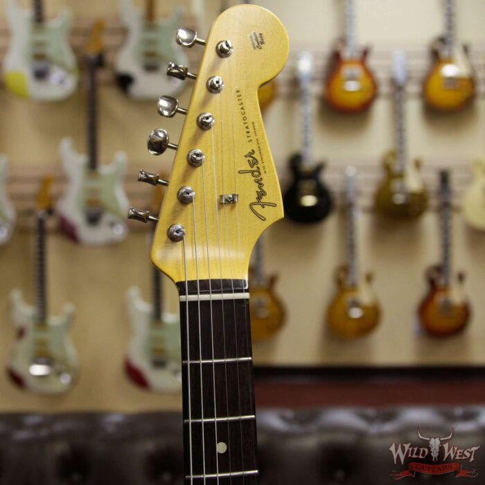 Fender Custom Shop Dennis Galuszka Masterbuilt 1961 Stratocaster Lush Closet Classic AAA Rosewood Slab Board Black - Image 4
