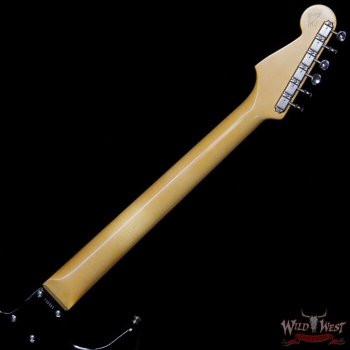 Fender Custom Shop Dennis Galuszka Masterbuilt 1961 Stratocaster Lush Closet Classic AAA Rosewood Slab Board Black - Image 7