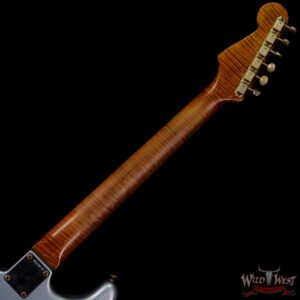 Fender Custom Shop Dennis Galuszka Masterbuilt Roasted 1959 Stratocaster Brazilian Rosewood Slab Board Hand-Wound PUs Journeyman Relic Aged Blue Ice Metallic - Image 5
