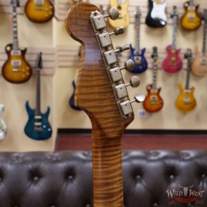 Fender Custom Shop Dennis Galuszka Masterbuilt Roasted 1959 Stratocaster Brazilian Rosewood Slab Board Hand-Wound PUs Journeyman Relic Aged Blue Ice Metallic - Image 10