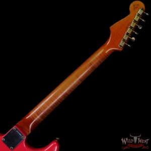 Fender Custom Shop Dennis Galuszka Masterbuilt Roasted 1959 Stratocaster Brazilian Rosewood Slab Board Hand-Wound PUs Journeyman Relic Faded Aged Fiesta Red - Image 5