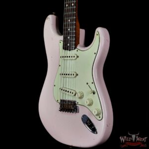 Fender Custom Shop Dennis Galuszka Masterbuilt Roasted 1959 Stratocaster Brazilian Rosewood Slab Board Hand-Wound PUs Journeyman Relic Aged Shell Pink - Image 2