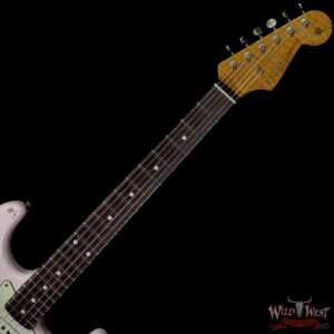 Fender Custom Shop Dennis Galuszka Masterbuilt Roasted 1959 Stratocaster Brazilian Rosewood Slab Board Hand-Wound PUs Journeyman Relic Aged Shell Pink - Image 4