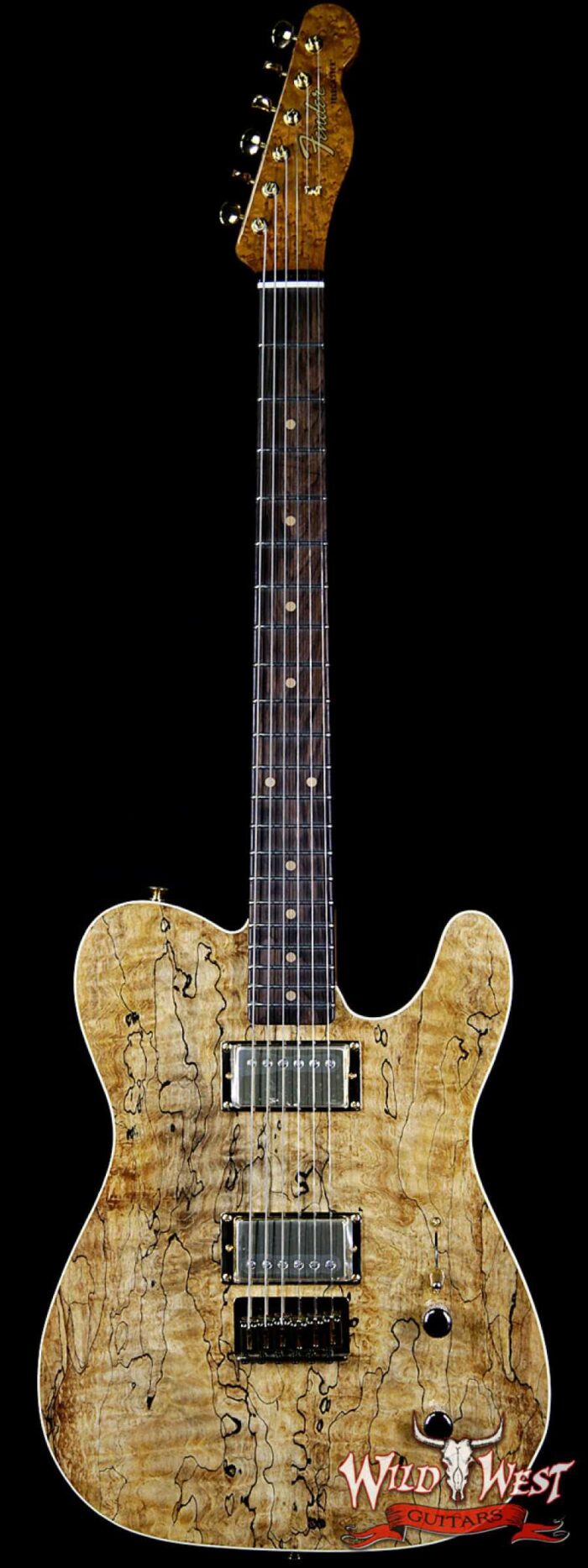 Fender Custom Shop Masterbuilt Dennis Galuszka Artisan Spalted Maple Telecaster HH African Blackwood Board - Image 1