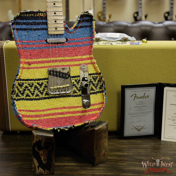 2018 NAMM One-Of-Kind Fender Masterbuilt Dennis Galuszka Border Town Telecaster Mexico Blanket AAAA Flame Neck - Image 12