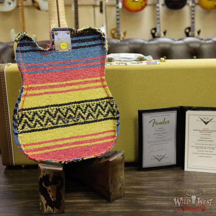2018 NAMM One-Of-Kind Fender Masterbuilt Dennis Galuszka Border Town Telecaster Mexico Blanket AAAA Flame Neck - Image 14