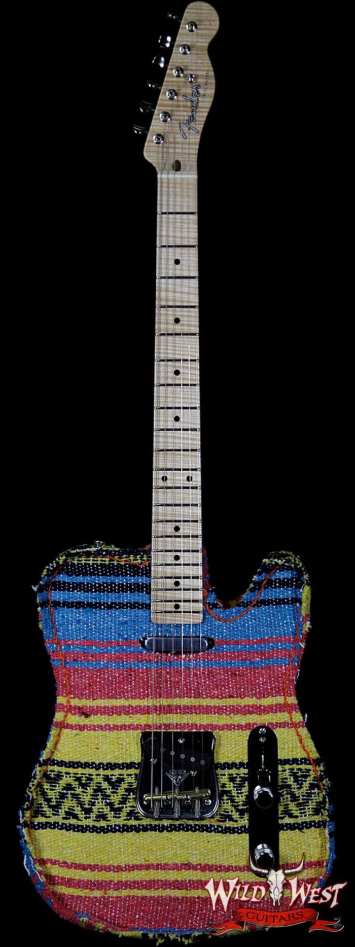 2018 NAMM One-Of-Kind Fender Masterbuilt Dennis Galuszka Border Town Telecaster Mexico Blanket AAAA Flame Neck - Image 1