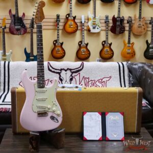 Fender Custom Shop Dennis Galuszka Masterbuilt Roasted 1959 Stratocaster Brazilian Rosewood Slab Board Hand-Wound PUs Journeyman Relic Aged Shell Pink - Image 6