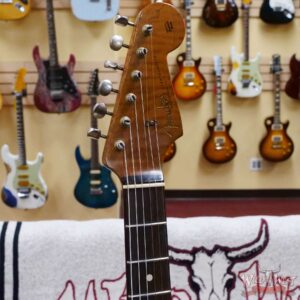 Fender Custom Shop Dennis Galuszka Masterbuilt Roasted 1959 Stratocaster Brazilian Rosewood Slab Board Hand-Wound PUs Journeyman Relic Aged Shell Pink - Image 7