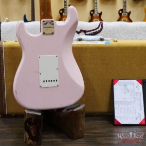 Fender Custom Shop Dennis Galuszka Masterbuilt Roasted 1959 Stratocaster Brazilian Rosewood Slab Board Hand-Wound PUs Journeyman Relic Aged Shell Pink - Image 11