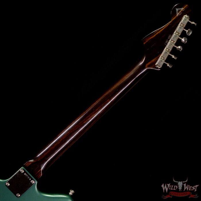 Fender Custom Shop Dennis Galuszka Masterbuilt 1958 Jazzmaster Brazilian DLX Closet Classic Sherwood Green - Image 5