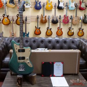 Fender Custom Shop Dennis Galuszka Masterbuilt 1958 Jazzmaster Brazilian DLX Closet Classic Sherwood Green - Image 6