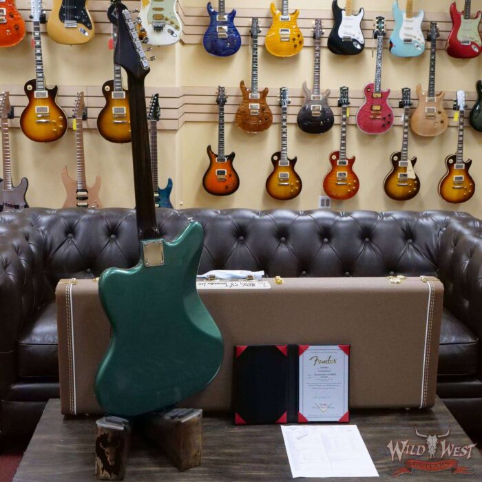 Fender Custom Shop Dennis Galuszka Masterbuilt 1958 Jazzmaster Brazilian DLX Closet Classic Sherwood Green - Image 9