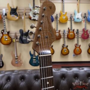 Fender Custom Shop Dennis Galuszka Masterbuilt Roasted 1959 Stratocaster Brazilian Rosewood Slab Board Hand-Wound PUs Journeyman Relic Aged Shell Pink - Image 7