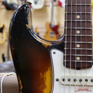 Fender Custom Shop Dale Wilson Masterbuilt 1960 Stratocaster Heavy Relic Brazilian Rosewood Slab Board 3 Tone Sunburst - Image 10