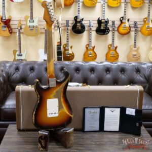Fender Custom Shop Dale Wilson Masterbuilt 1960 Stratocaster Heavy Relic Brazilian Rosewood Slab Board 3 Tone Sunburst - Image 12